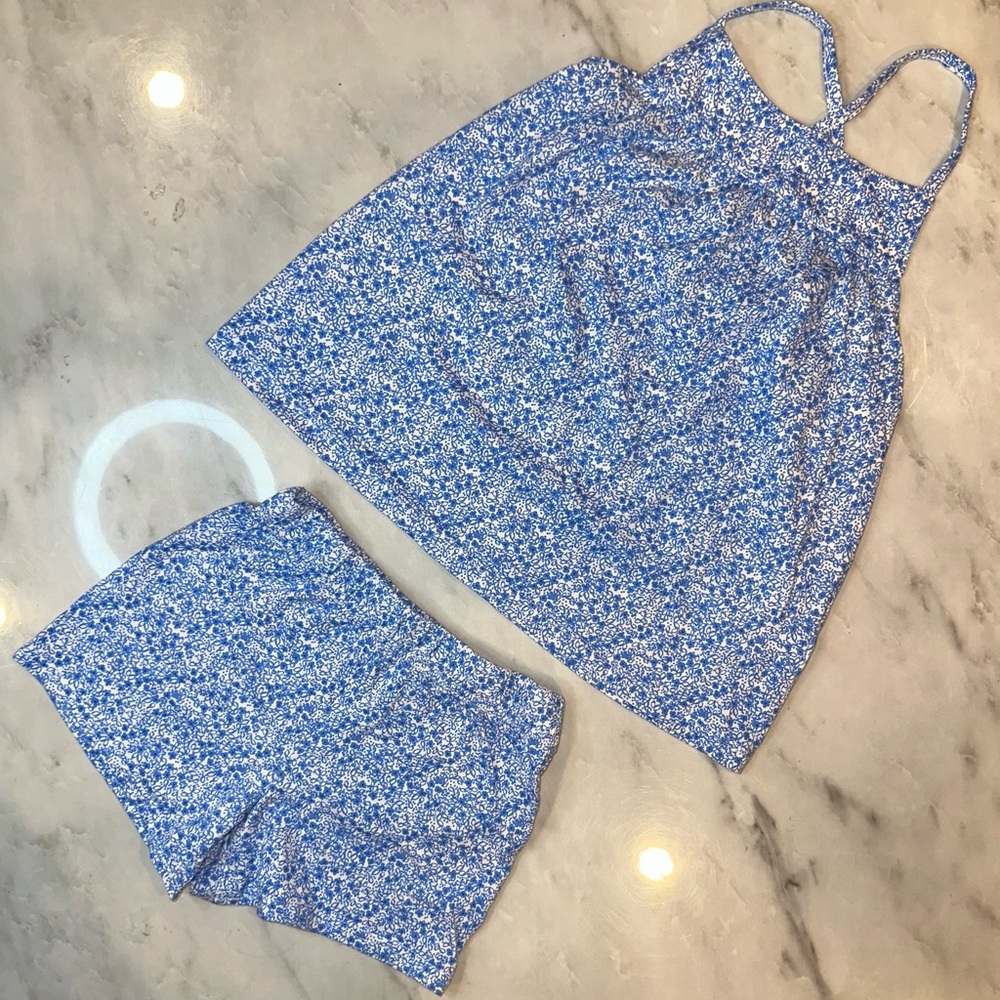 Carter's Blue Floral Kids Matching Set
